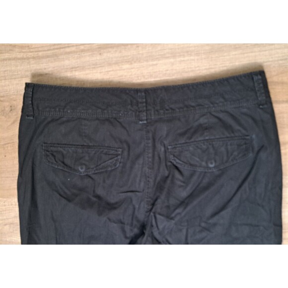 Ann Taylor Loft Women's Capri Cropped Pants Black 100% Cotton Size 2 - Picture 8 of 12
